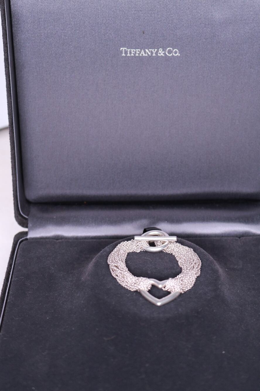 Authentic Tiffany & Co. Sterling Silver Multi-Strand Bracelet with Box